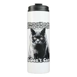 Bouteilles Isothermes Mème de chat grincheux amusant pour chaton personn