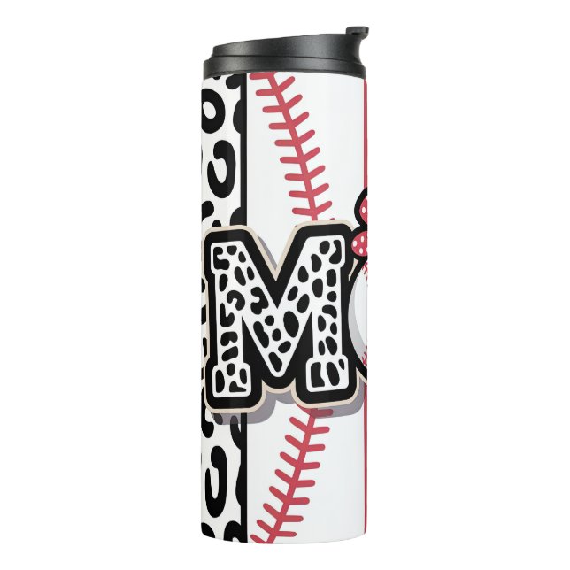 Bouteilles Isothermes Mère de baseball à impression léopard (Tourné sur la gauche)