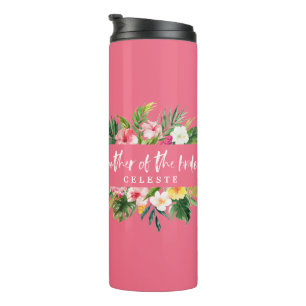 Bouteilles Isothermes Mère de l'aquarelle de jeune mariée florale