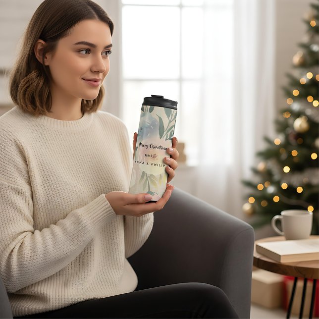 Bouteilles Isothermes Merry christmas  modern Thermal Tumbler (Créateur téléchargé)