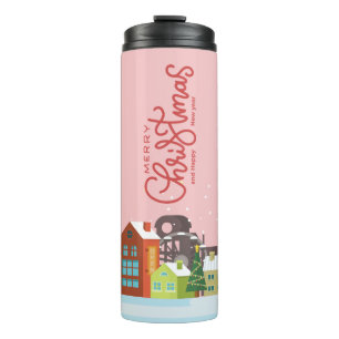 Bouteilles Isothermes Merry Christmas Travel Mug Festive