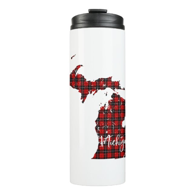Bouteilles Isothermes Michigan Red Plaid State Matching Pajama Family (Devant)