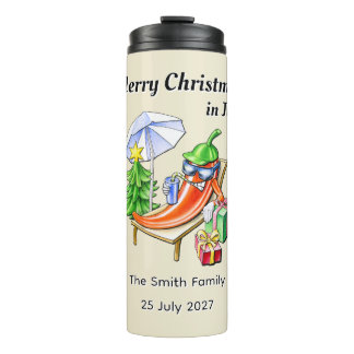 Bouteilles Isothermes Mid Summer Tropical Christmas Spicy Pool Party