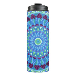 Bouteilles Isothermes Midnight Dreams Travel Blue Mandala Isolé