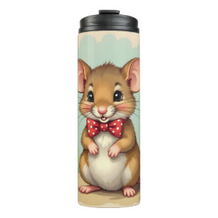Bouteilles Isothermes Mignon adorable petite souris avec cravate