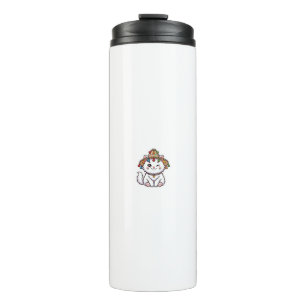Bouteilles Isothermes Mignon Chat Kawaii Marocain avec Chapeau Tradition