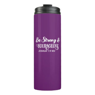 Bouteilles Isothermes Mignon Violet Foncé Fort et Courageux Simple