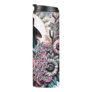 Bouteilles Isothermes Mignonne cowgirl occidentale