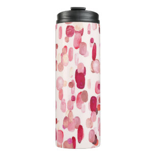 Bouteilles Isothermes Mignonnes Zones Rouges Roses Simples