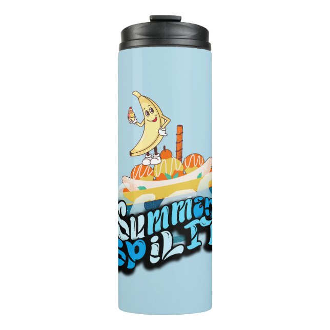 Bouteilles Isothermes Mikitiez été windsurf bananasplie glace (Devant)