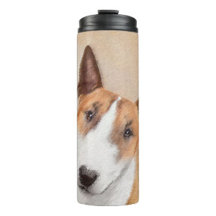 Bouteilles Isothermes Miniature Taureau Terrier Peinture - Joli Original