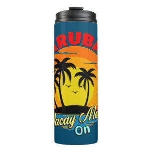 Bouteilles Isothermes Mode Vacay Aruba Sur Groupe Familial Correspondant