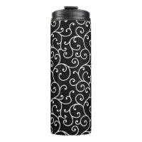 Modèle de défilement transparent en noir et blanc