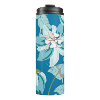 Bouteilles Isothermes Modèle floral, design floral polyvalent.