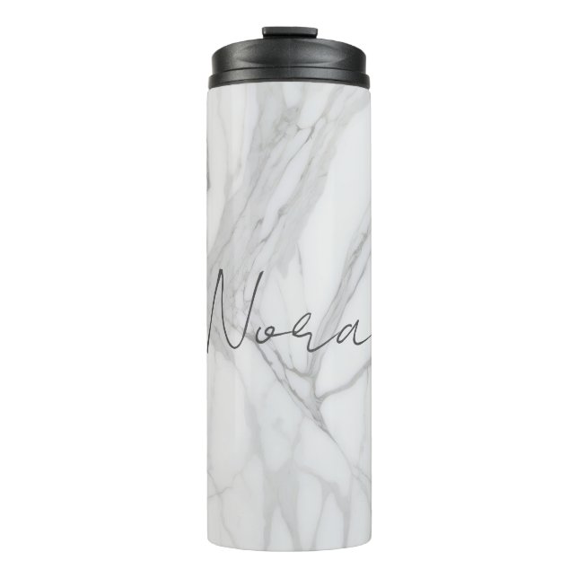 Bouteilles Isothermes Modern Personalized White Marble Pattern (Devant)