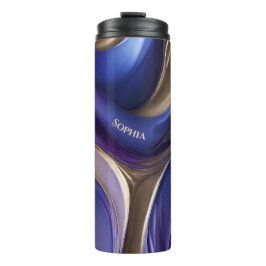 Bouteilles Isothermes Moderne Abstrait-bleu, violet et or