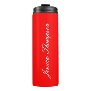 Bouteilles Isothermes Moderne élégant Plain Simple Professionnel Rouge