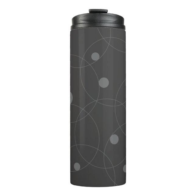 Bouteilles Isothermes Moderne, simple, ludique, amusant motif de cercles (Devant)
