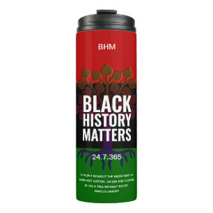 Bouteilles Isothermes Mois de l'histoire noire MONOGRAM Marcus Garvey Ci