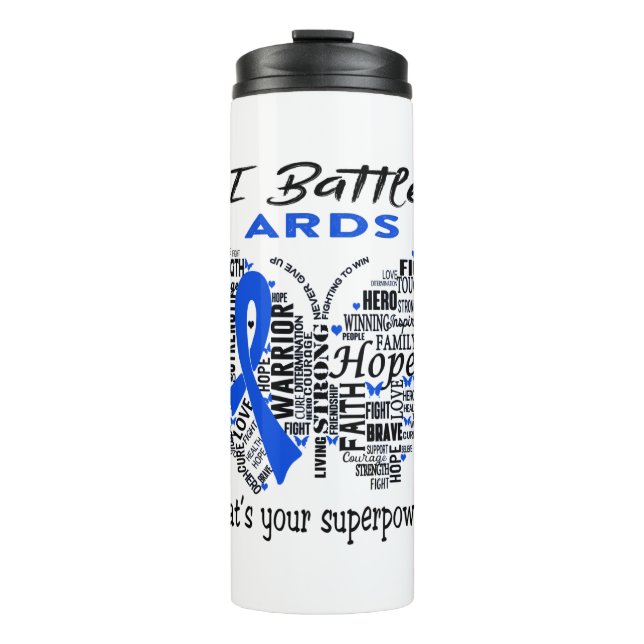 Bouteilles Isothermes Mois de sensibilisation ARDS Cadeaux de ruban (Devant)