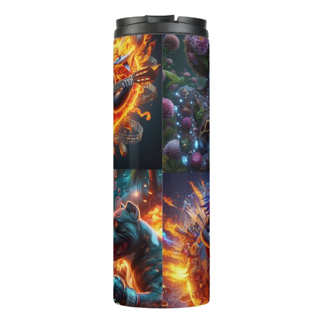 Bouteilles Isothermes Monde de Kaos Tights (Dos)
