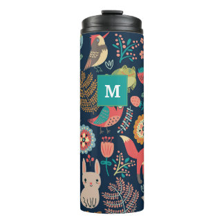 Bouteilles Isothermes Monogram Forêt de style personnalisé Tumbler therm