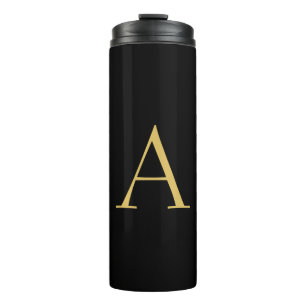 Bouteilles Isothermes Monogramme couleur or noir professionnel