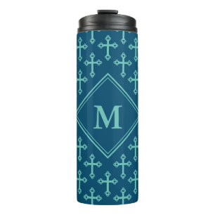 Bouteilles Isothermes Monogramme CROSS élégant Océan Bleu Turquoise