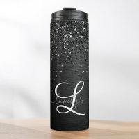 Monogramme d'étincelle à Parties scintillant noire