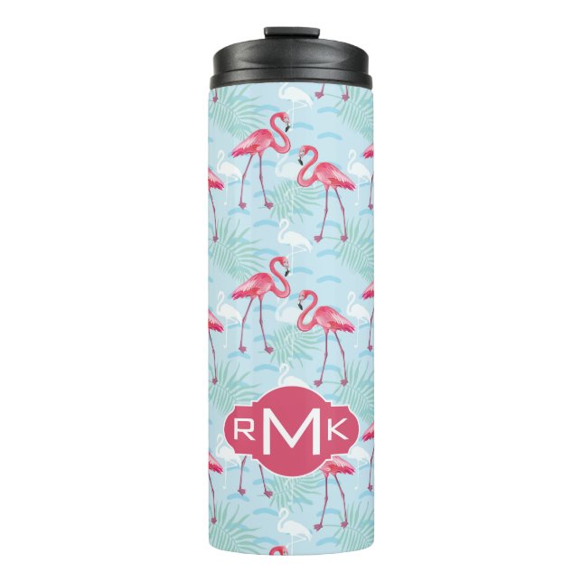 Bouteilles Isothermes Monogramme du motif | de Flamant rose (Devant)