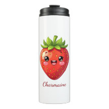 Monogramme jolie fraise kawaii
