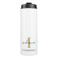 Monogramme minimaliste Nom du script Gold Gris élé