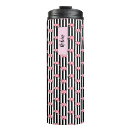 Bouteilles Isothermes Monogramme moderne Eléphants roses Motifs