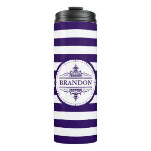 Bouteilles Isothermes Monogramme Nautique Classic Marine Tumbler Thermiq