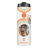 Monogramme Nom Boho Arch Multi Photo Fille tendanc