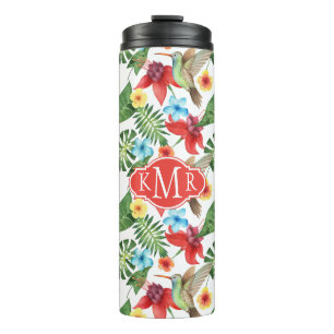 Bouteilles Isothermes Monogramme tropical du colibri  