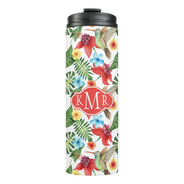 Bouteilles Isothermes Monogramme tropical du colibri | (Devant)