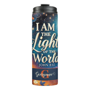 Bouteilles Isothermes Monogramme Vibrant Christian Halloween Bible Verse