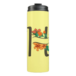 Bouteilles Isothermes Monographie florale H lettre majuscule