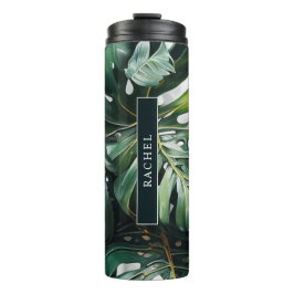 Bouteilles Isothermes Monstera Feuilles Tropical Custom Thermal Tumbler
