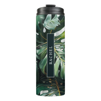 Bouteilles Isothermes Monstera Feuilles Tropical Custom Thermal Tumbler