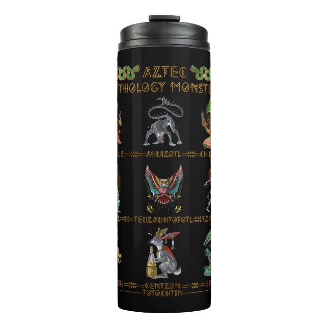 Bouteilles Isothermes Monstres mythologiques aztèques (Devant)