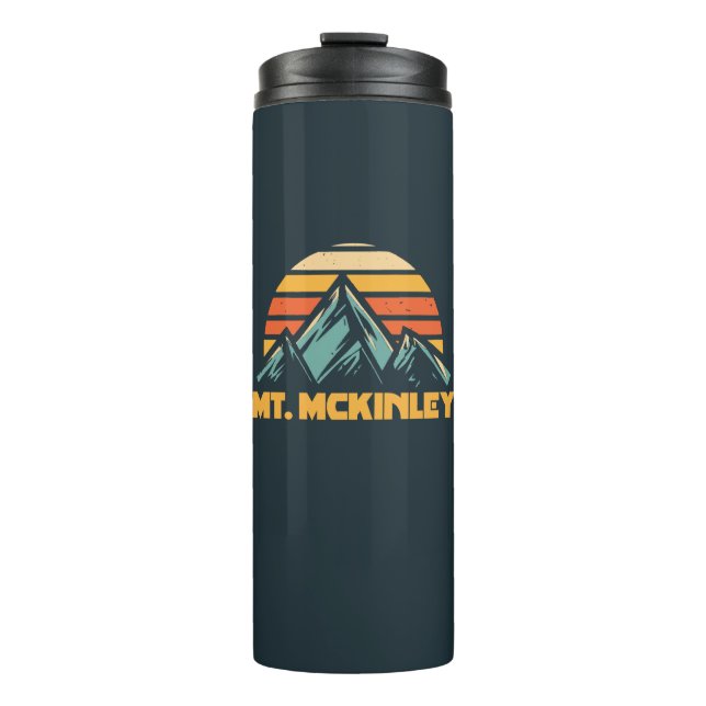 Bouteilles Isothermes Mont McKinley Alaska Rétro Turquoise (Devant)