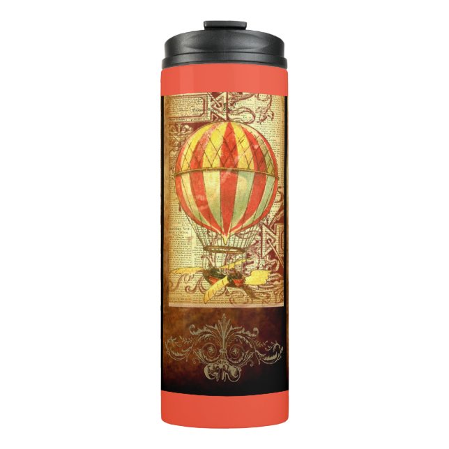 Bouteilles Isothermes montgolfière vintage (Devant)