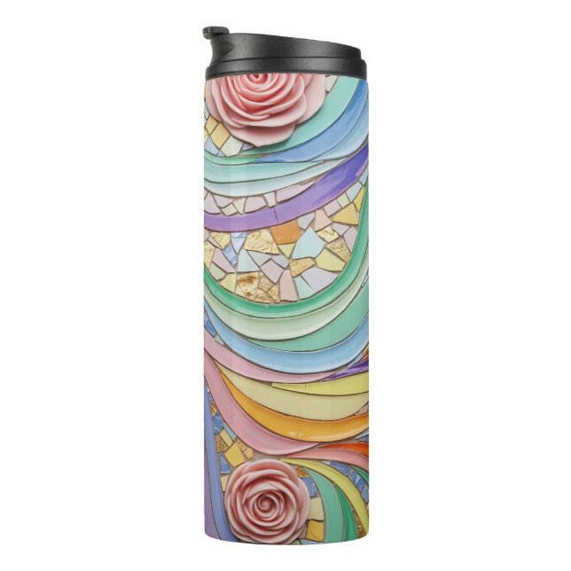 Bouteilles Isothermes Mosaic floral colours (Tourné sur la droite)
