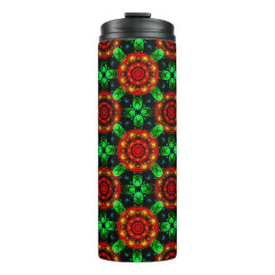 Bouteilles Isothermes Motif Abstrait Floral Moderne Bohème Élégant #504