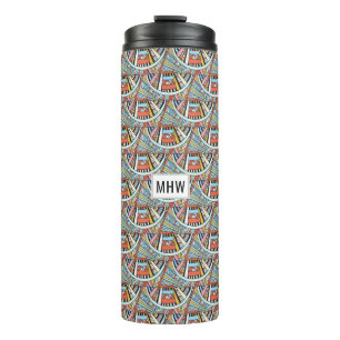 Bouteilles Isothermes Motif Abstrait monogramme personnalisé tumbler