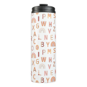Bouteilles Isothermes Motif Alphabet arc-en-ciel amusant