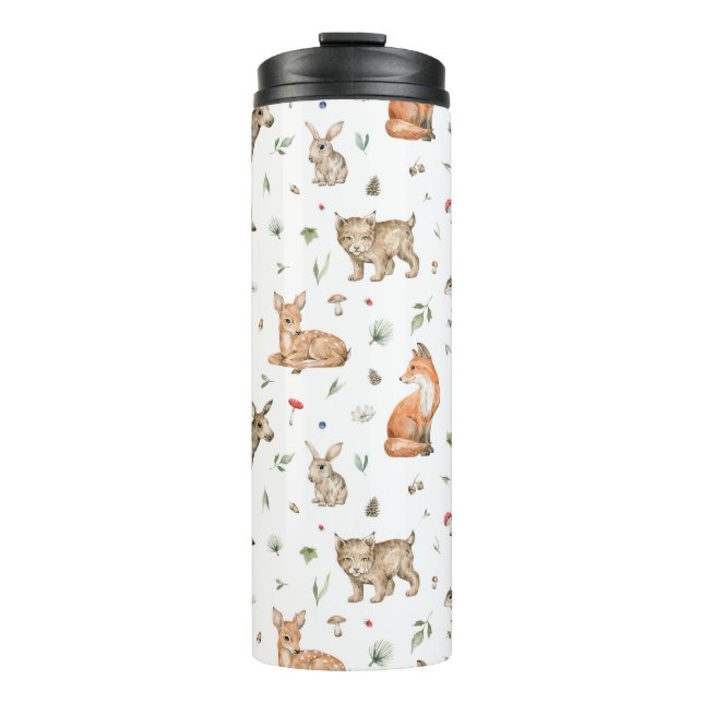 Bouteilles Isothermes Motif animal de bois mou (Devant)