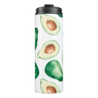 Motif Aquarelle Avocado
